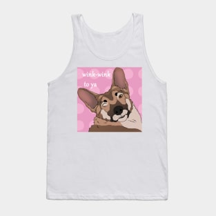 Winky doggy Tank Top